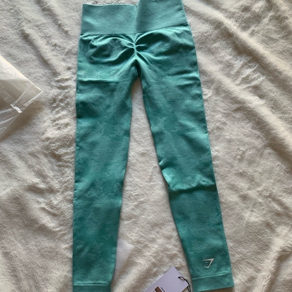 NWT Gymshark Adapt Camo Seamless Aqua Green XS - Picture 4 of 7